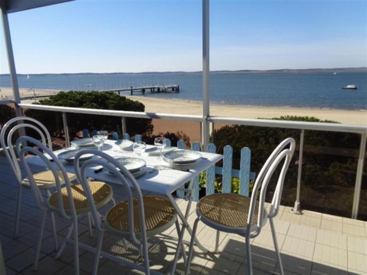 Appartement T3 Au Centre D'Arcachon Avec Vue Mer, Terrasse Et Parking Securise - Fr-1-374-74 Exterior foto